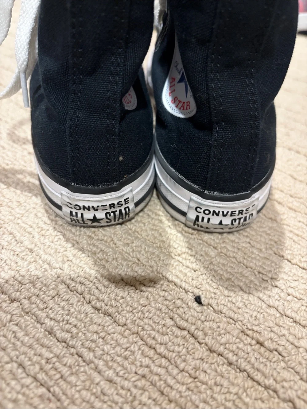 Converse Kids Black and White High Top Sneakers